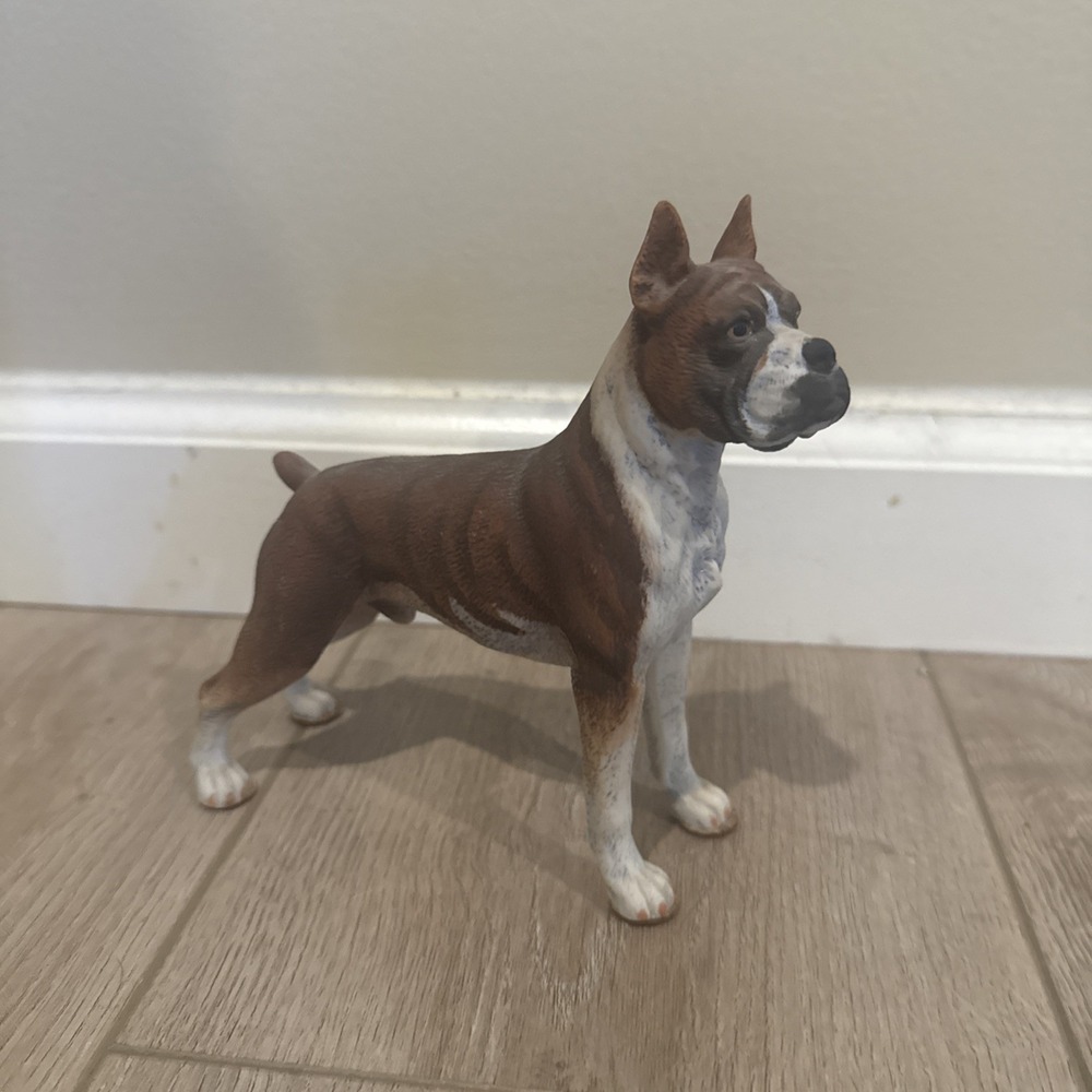 Vintage Andrea By Sadek, Male Boxer Dog  Porcelain 6.5" / 6.25"- H Series‎ #7733